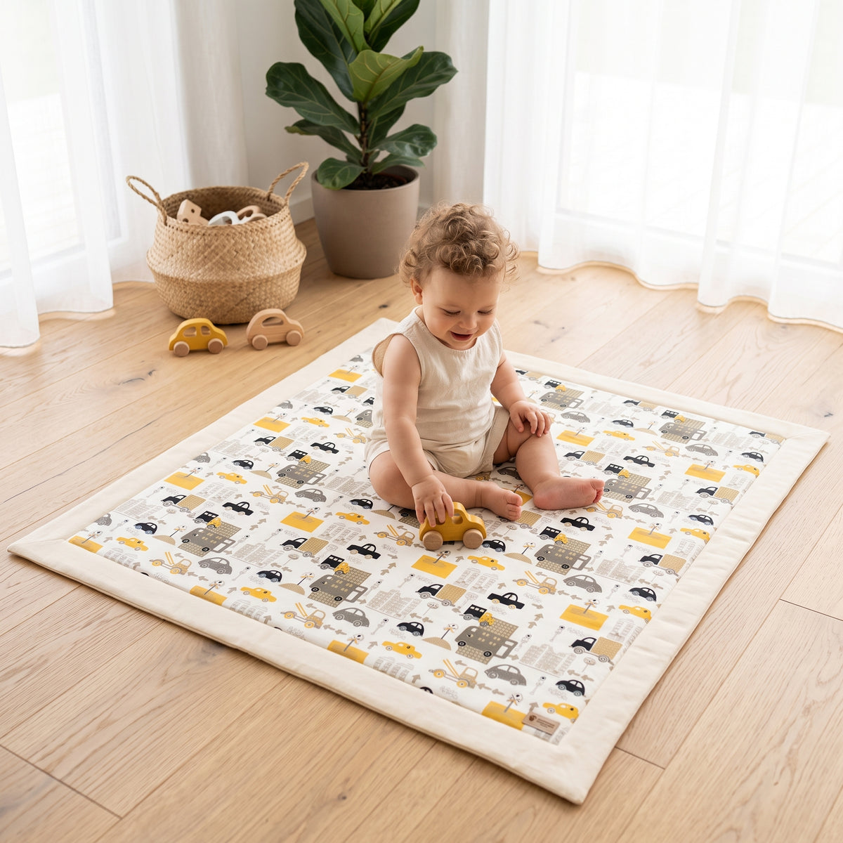 Tappeto gioco Monkey Mum® - Trasporti urbani