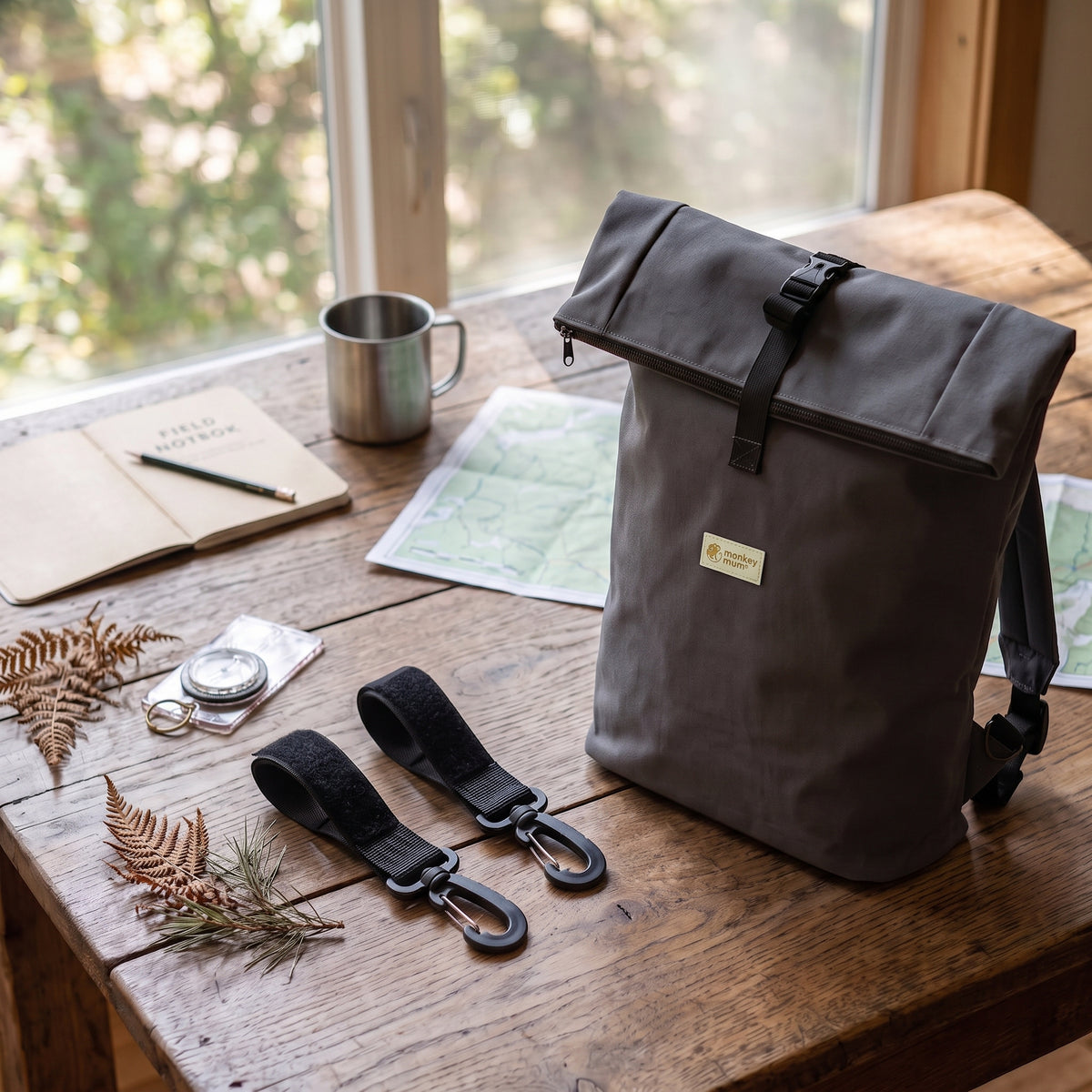 Monkey Mum® Zaino in softshell per passeggino – Viaggio misterioso