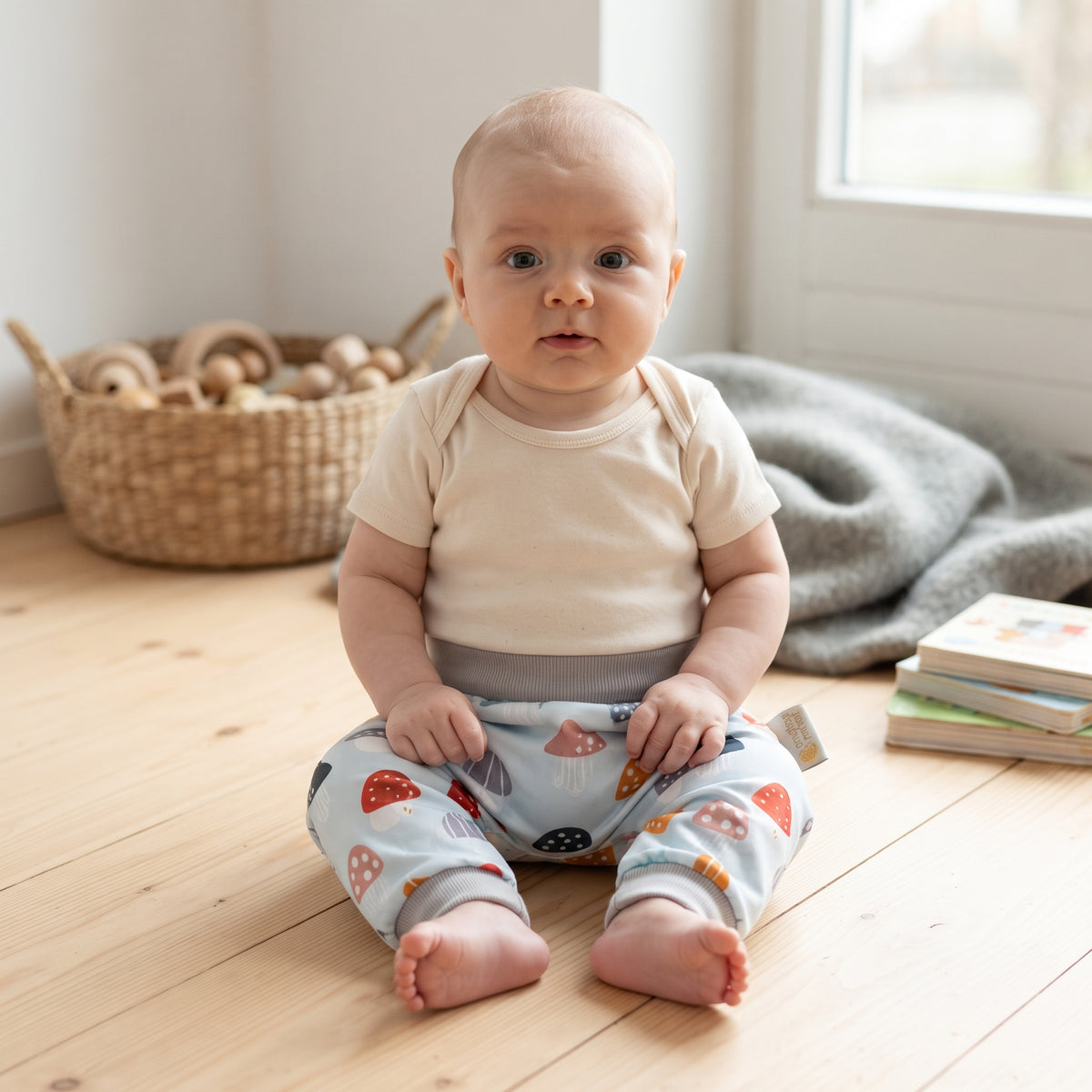 Pantaloni softshell per bambini con membrana Monkey Mum® - Amanite variopinte