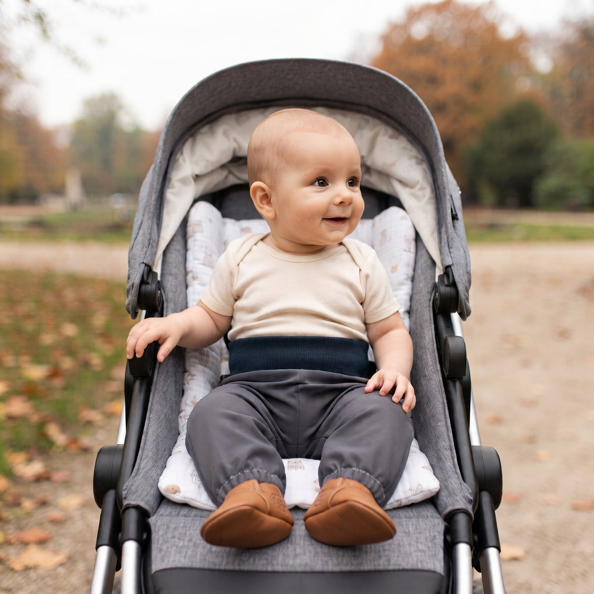 Pantaloni softshell per bambini con membrana Monkey Mum® - Viaggio misterioso