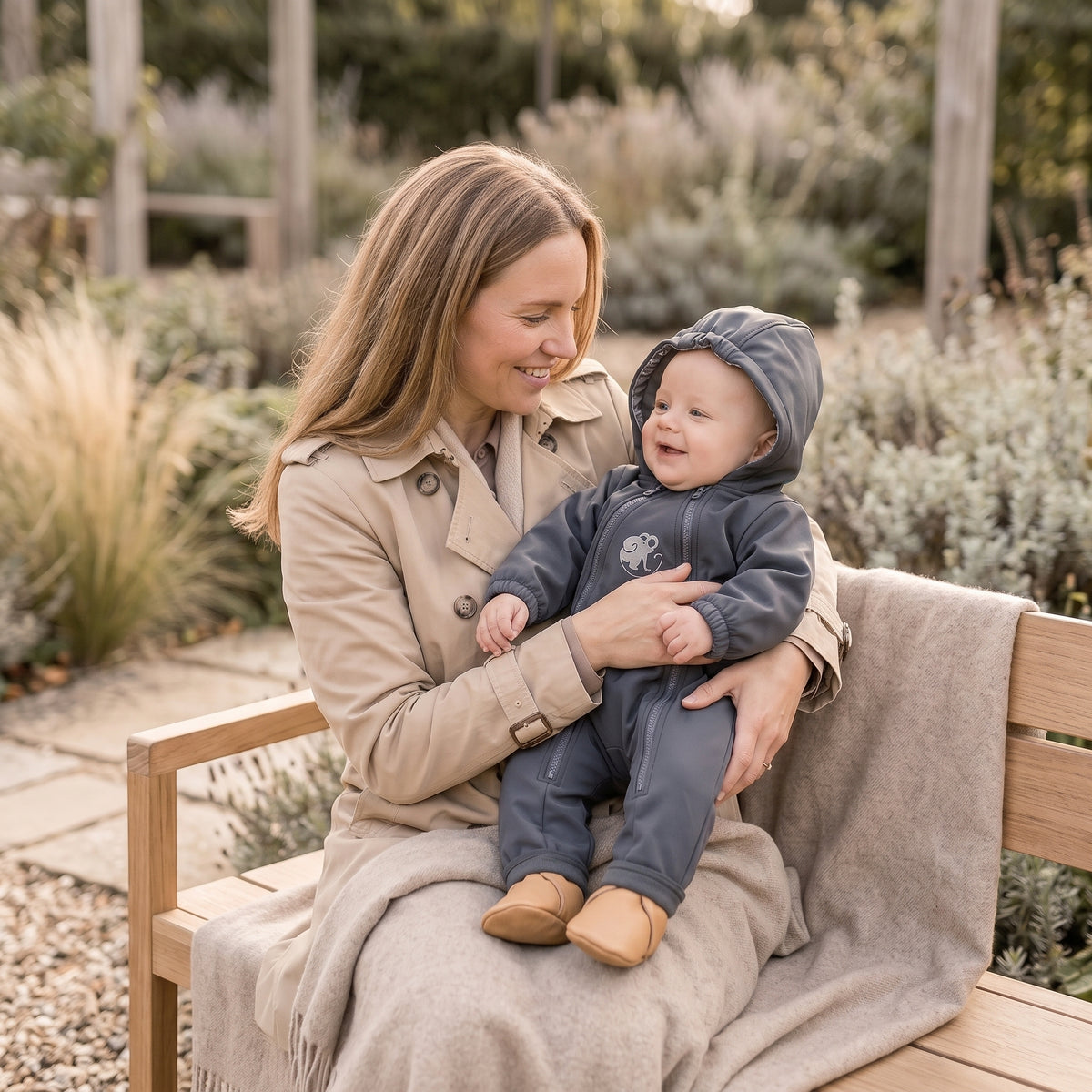 Monkey Mum® Tuta softshell con membrana – Gita misteriosa - tag. 62/68, 74/80