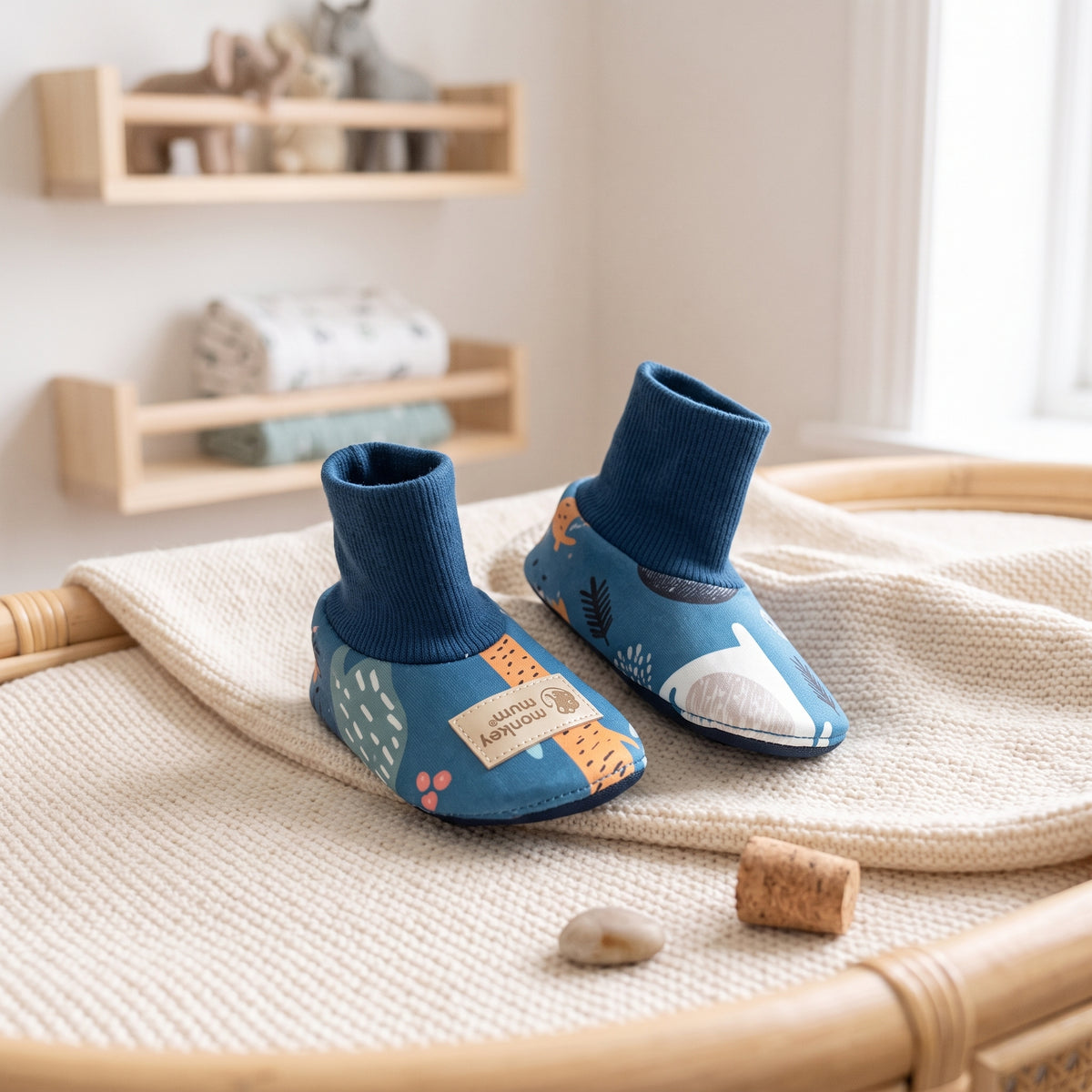 Monkey Mum® Scarpine softshell con membrana - Animaletti notturni