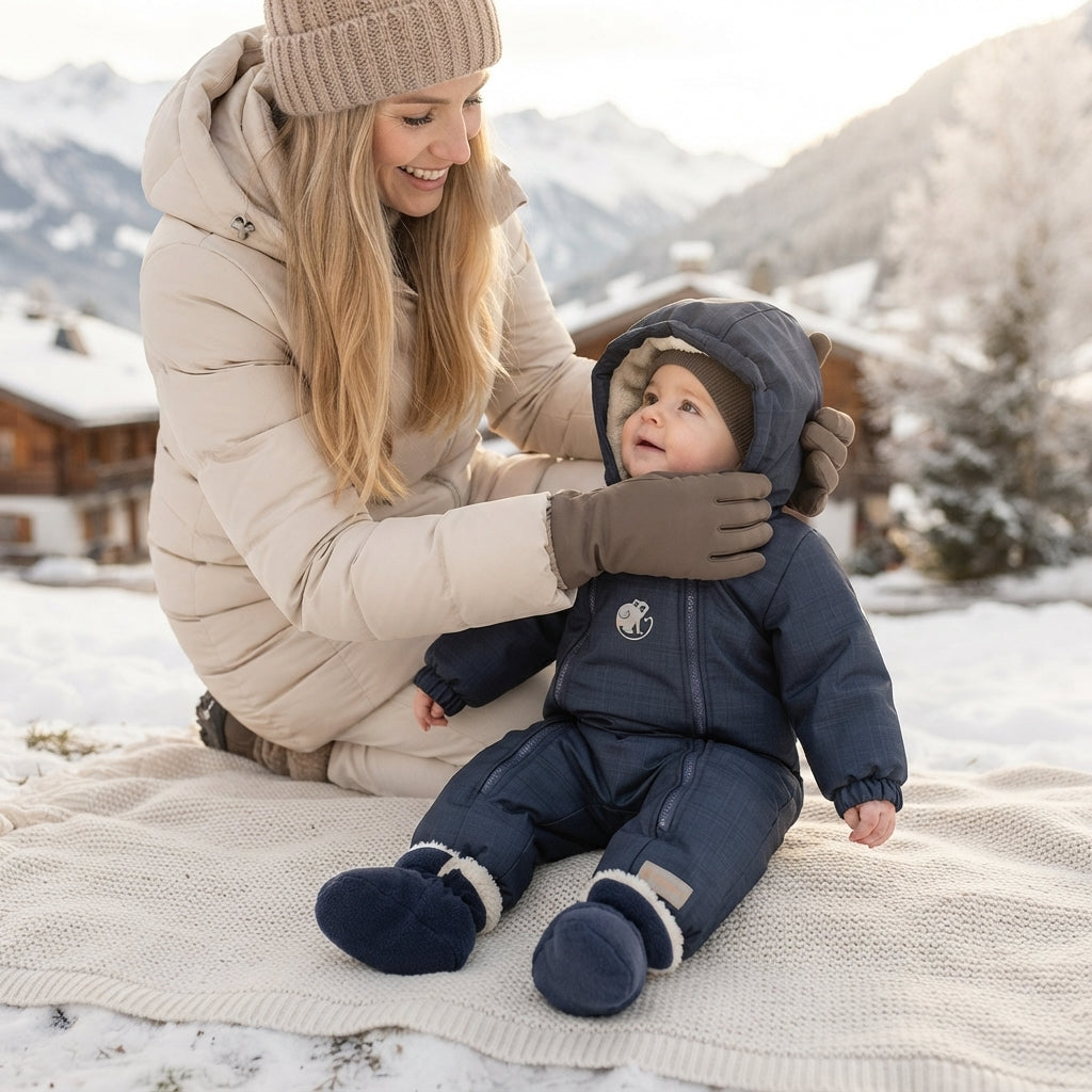 Monkey Mum® Tuta in softshell invernale per bambini con pile teddy - Fiaba della buonanotte, seconda scelta - taglia 62/68