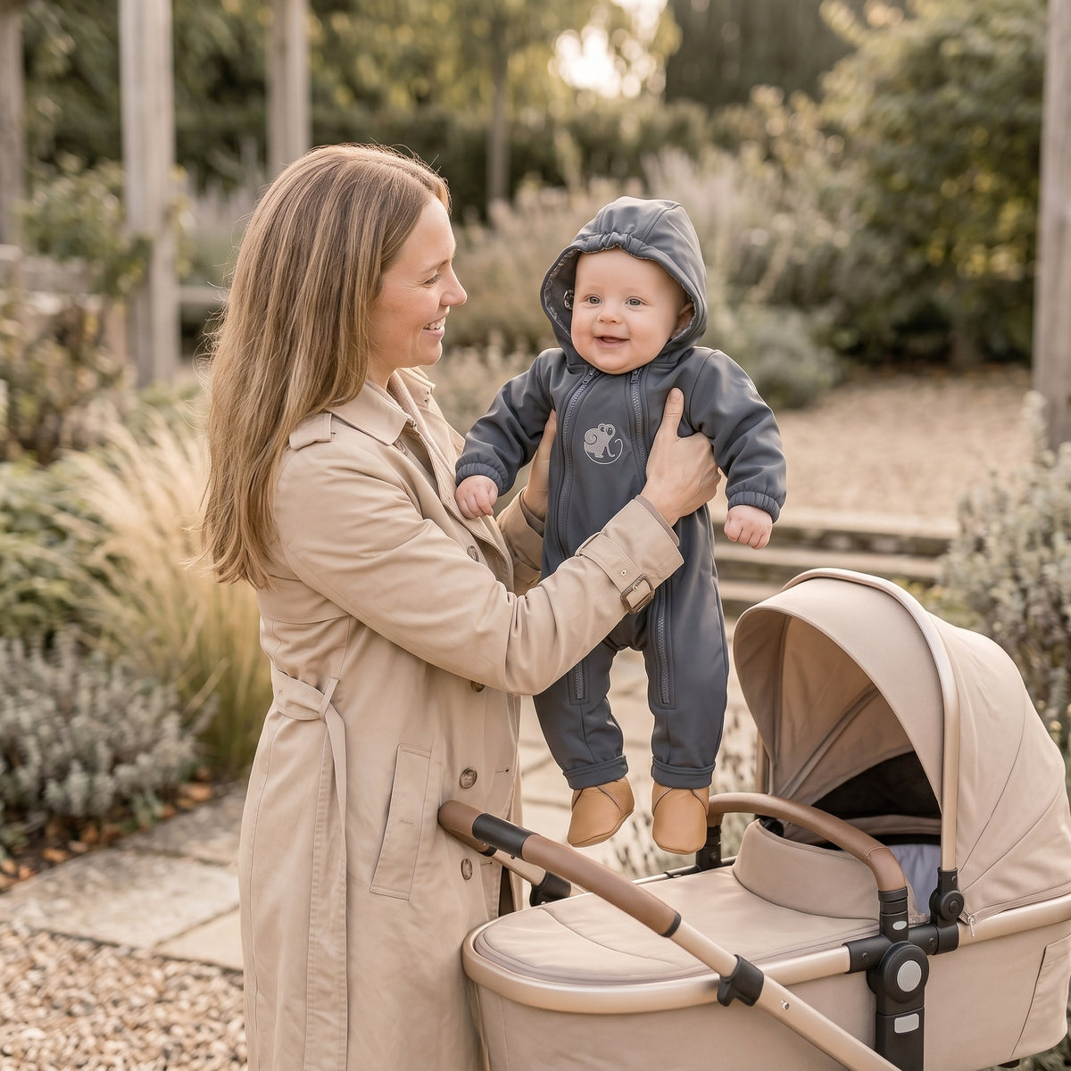 Monkey Mum® Tuta softshell con membrana – Gita misteriosa - tag. 62/68, 74/80