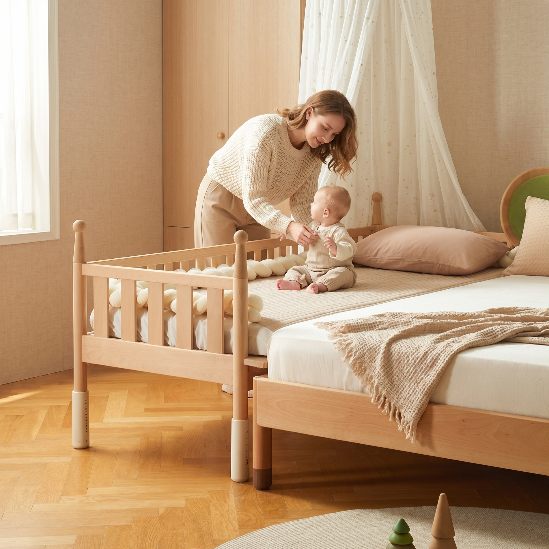 Letto per bambini 5in1 - Massello