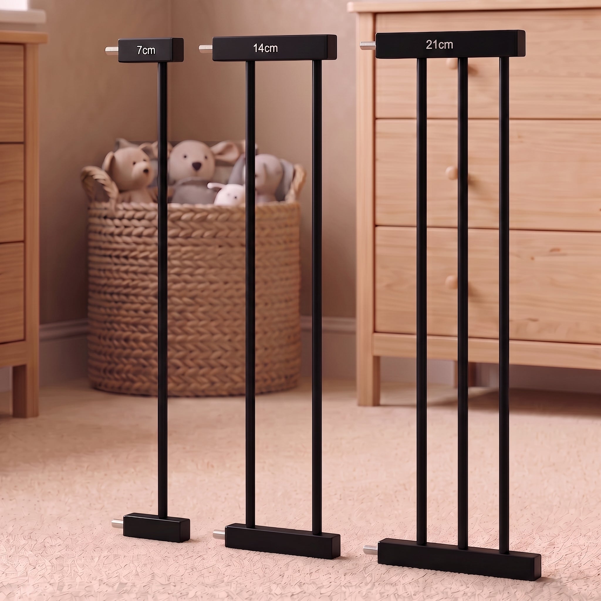 Estensione per barriera di sicurezza Monkey Mum® – Nera