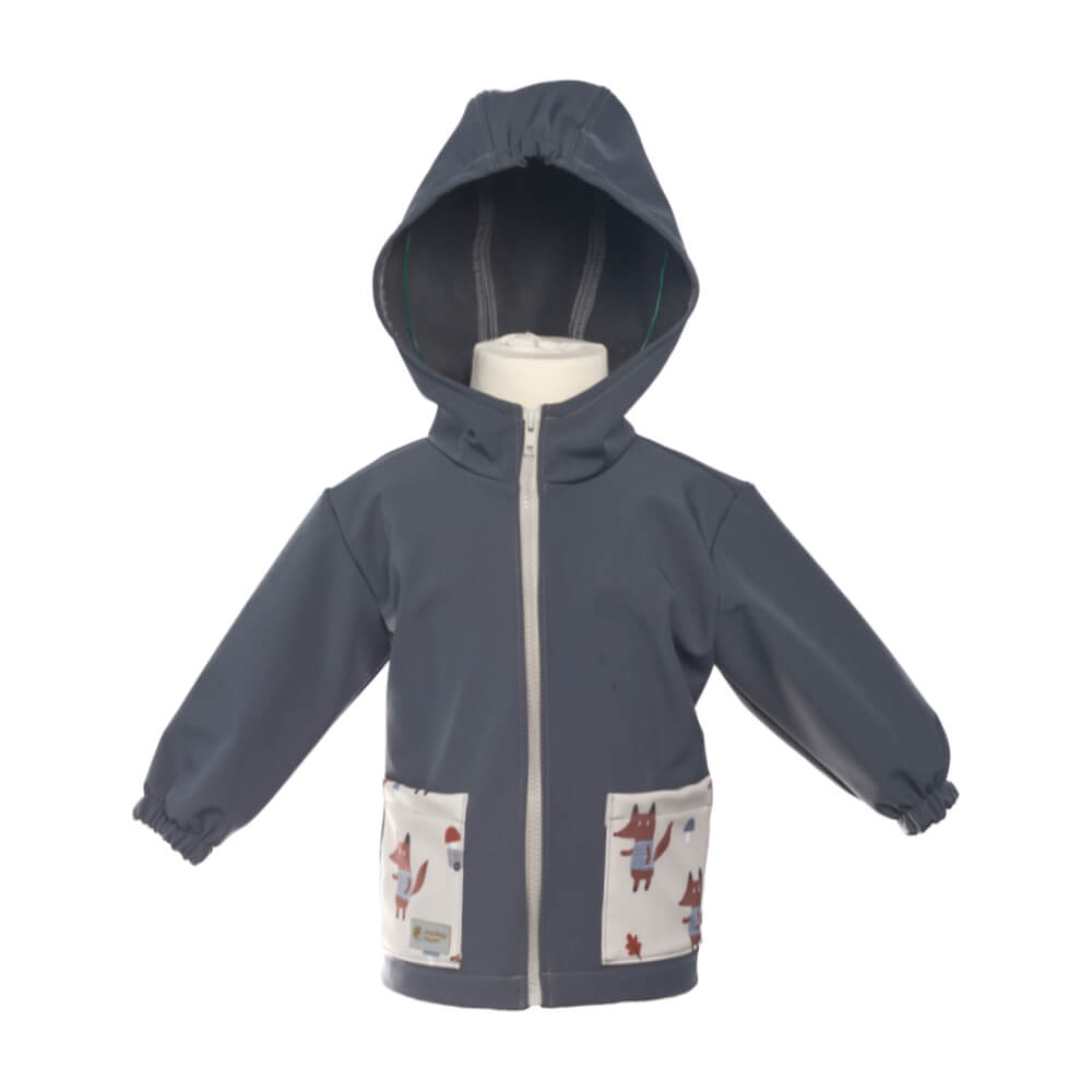 Giacca softshell per bambini con membrana Monkey Mum® - Misteriosa gita con la volpe