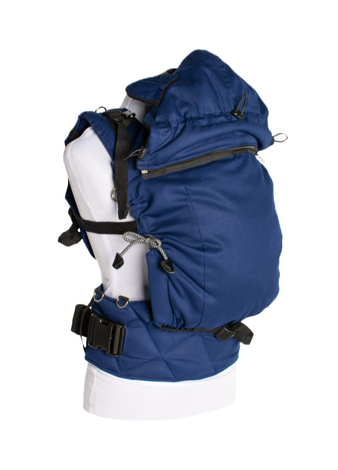 Cappuccio imbottito per marsupio Carrie Monkey Mum® - Blu marino