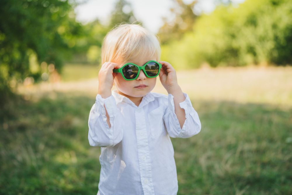 Occhiali da sole per bambini Monkey Mum® - Sguardo da panda - più colori