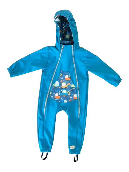 Monkey Mum® Tuta in softshell con membrana – Cantiere allegro - taglia 86/92