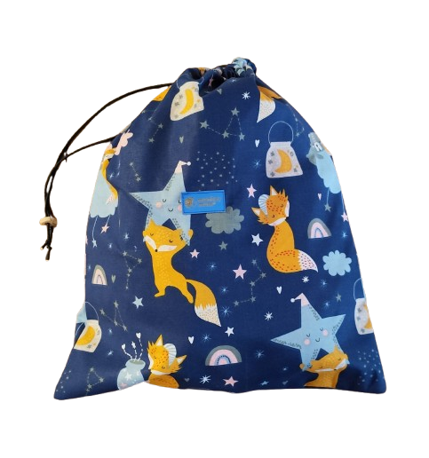 Sacchetto in tessuto Monkey Mum® - Animaletti stellati