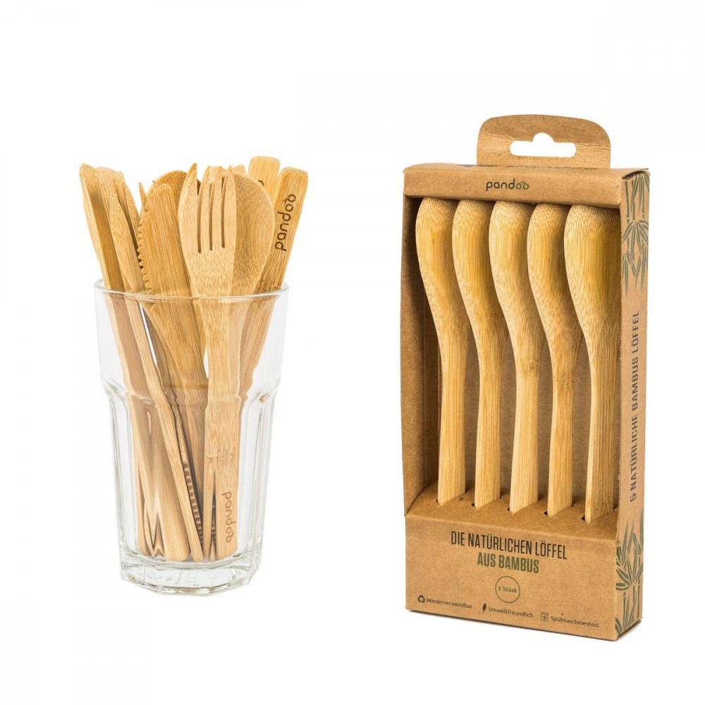 Cucchiaio in bambù, 5 pz