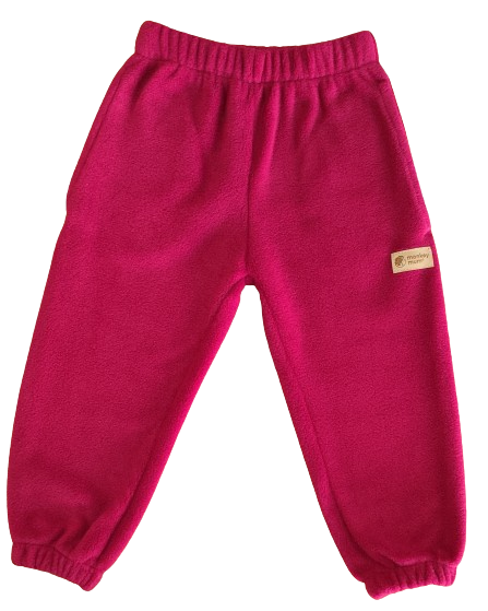 Monkey Mum® Pantaloni in pile - Bordeaux