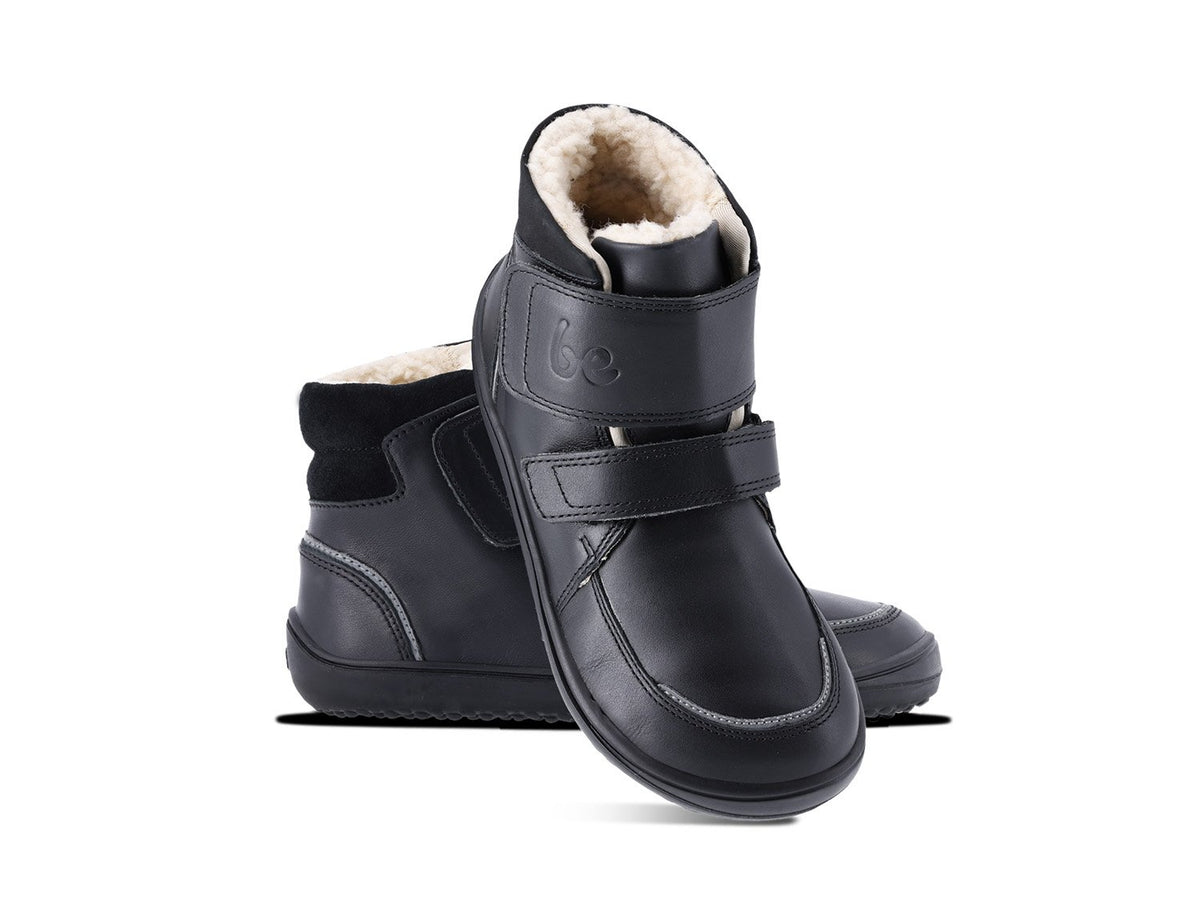 Be Lenka Scarpe invernali per bambini a piedi nudi Panda 2.0 - Tutto nero
