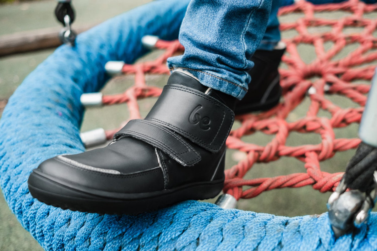 Be Lenka Scarpe invernali per bambini a piedi nudi Panda 2.0 - Tutto nero