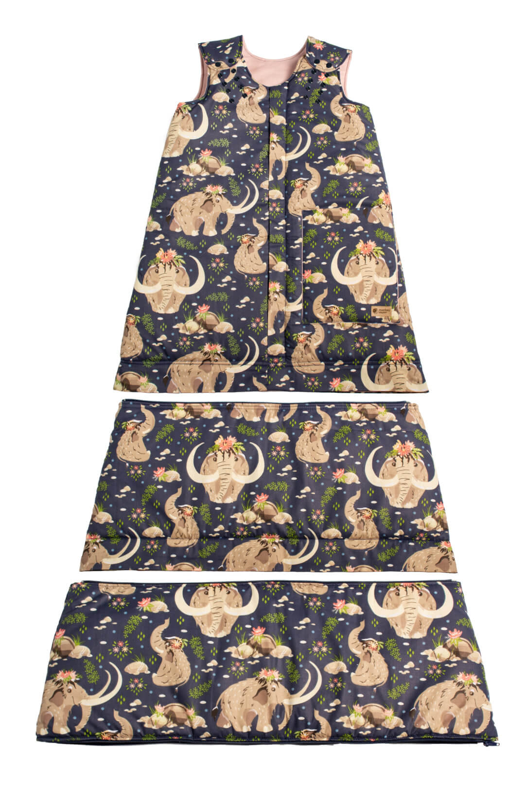 Sacco nanna evolutivo invernale Monkey Mum® 0 - 4 anni - set - Principessa mammut