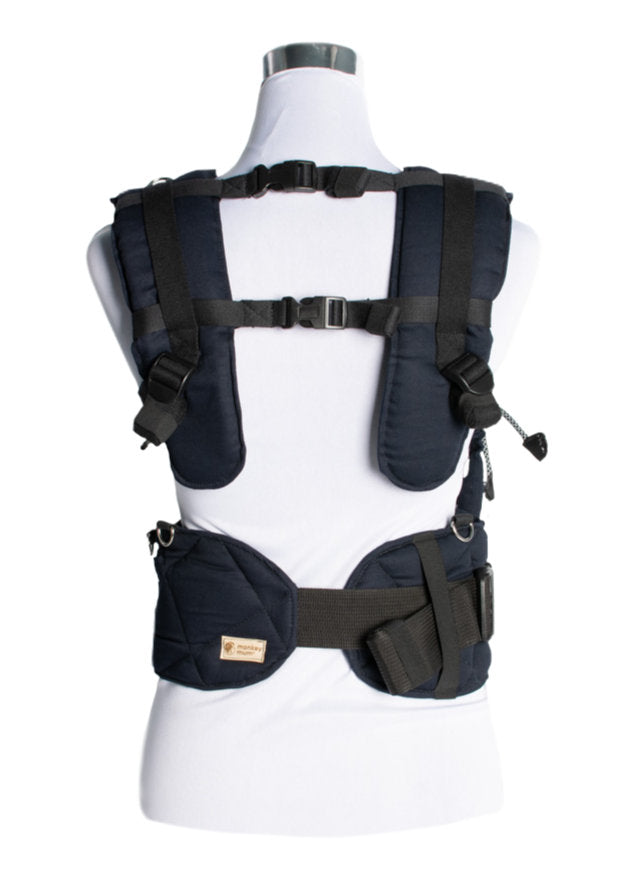 Monkey Mum® Marsupio ergonomico evolutivo Carrie - Tinta argento