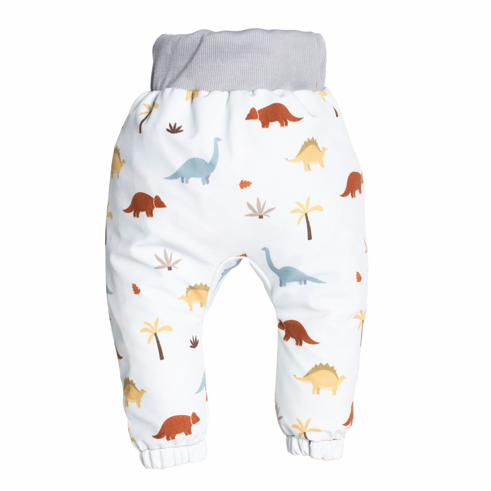 Pantaloni softshell per bambini con membrana Monkey Mum® - Storia dei dinosauri