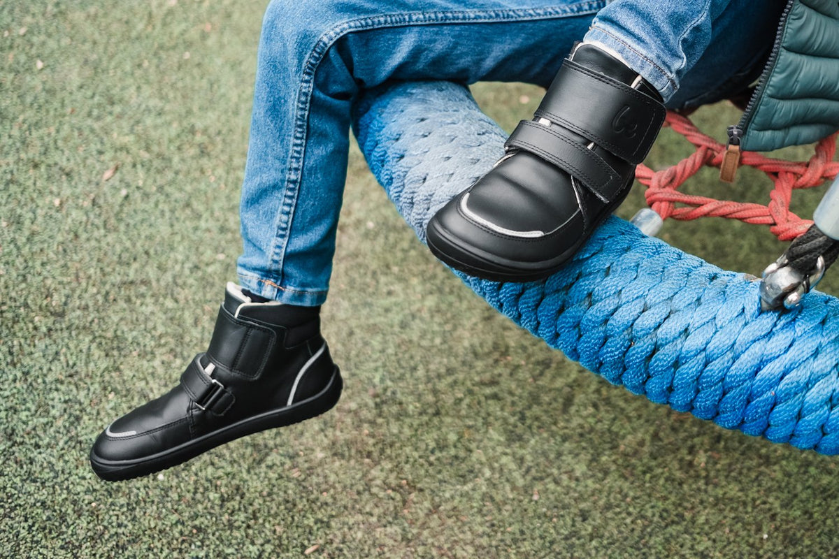Be Lenka Scarpe invernali per bambini a piedi nudi Panda 2.0 - Tutto nero
