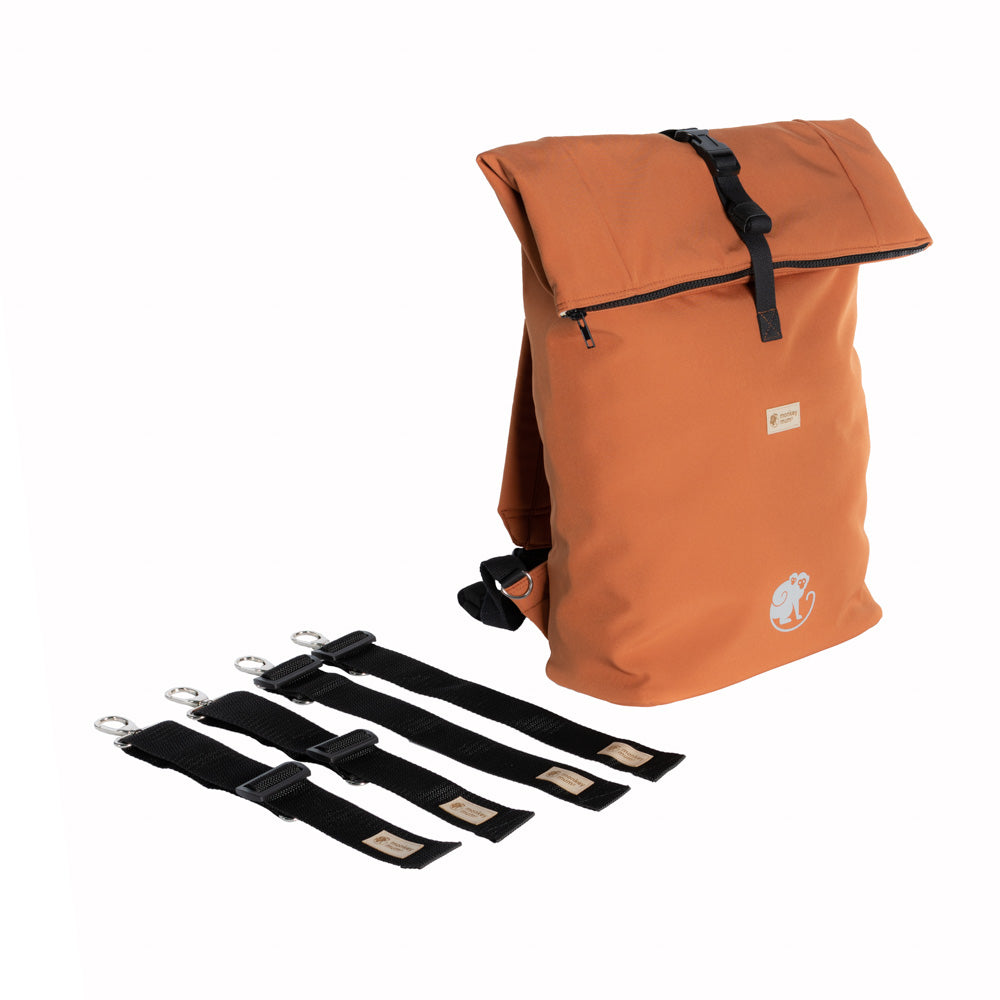 Monkey Mum® Zaino integrato in softshell per il marsupio Carrie - Foglie autunnali