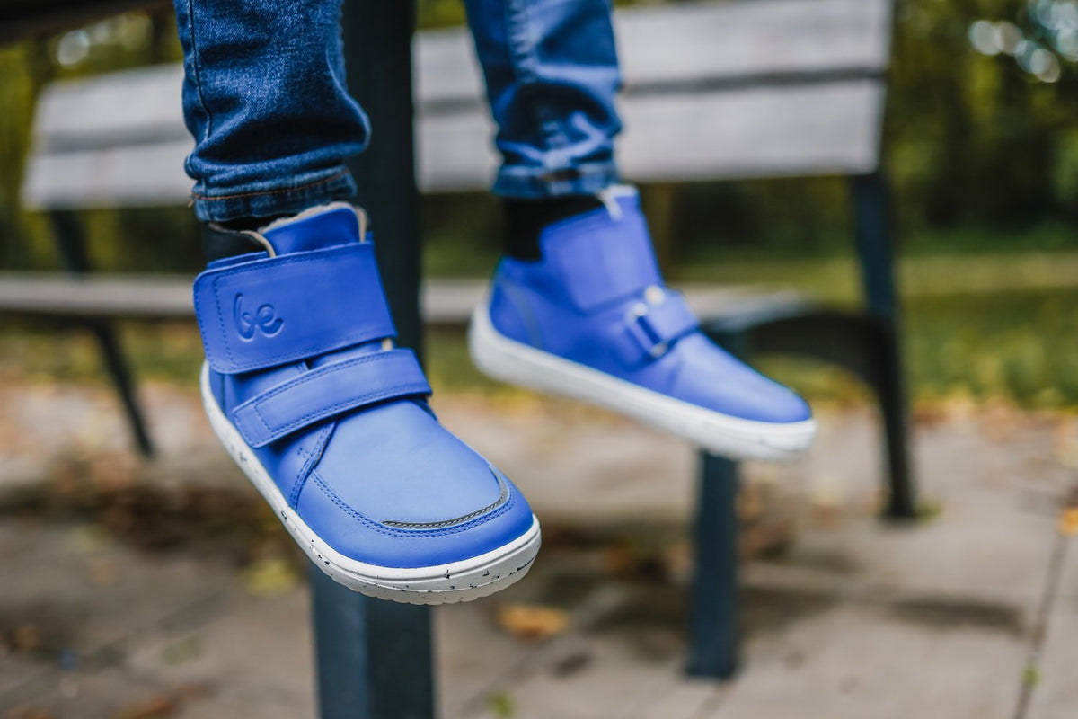 Be Lenka Scarpe invernali per bambini a piedi nudi Panda 2.0 - Blu e bianco