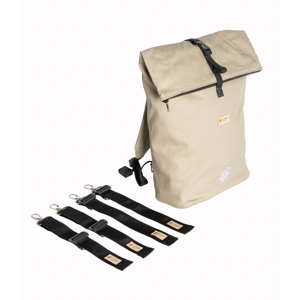 Monkey Mum® Zaino integrato in twill per il marsupio Carrie - Sabbia del deserto