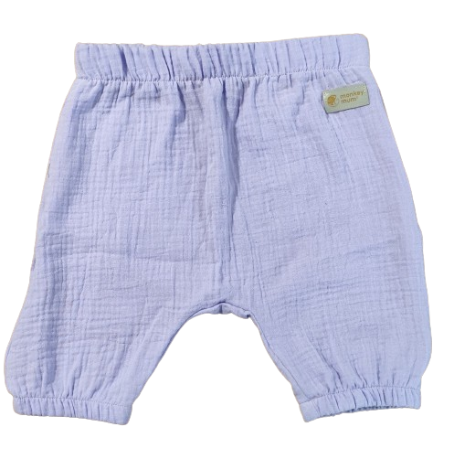 Pantaloncini in mussola Monkey Mum® - Viola
