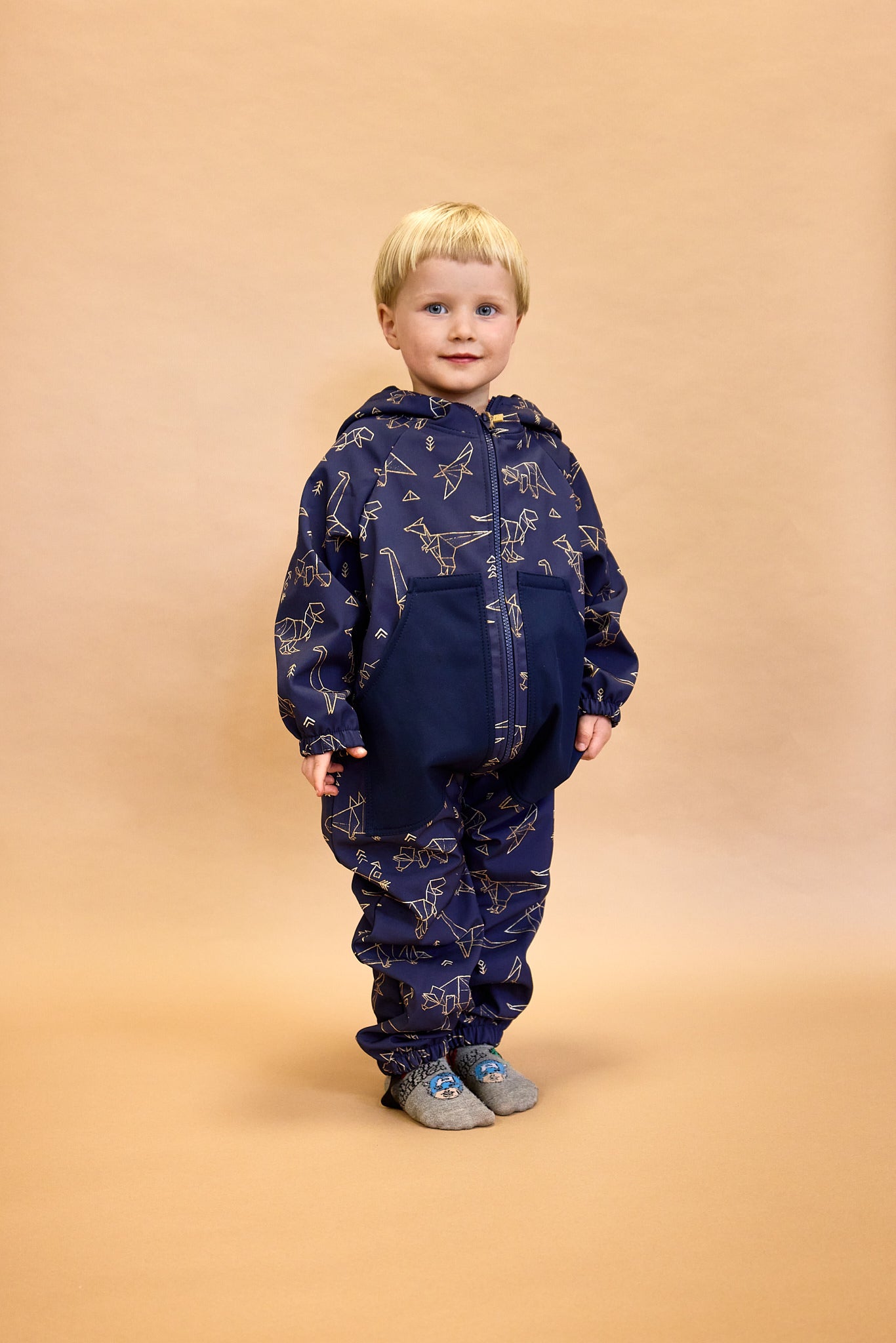 Monkey Mum® Tutina softshell con membrana – Animaletti diurni - dim. 98/104, 110/116