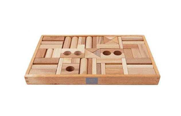 Wooden Story Cubi in scatola di legno - 54 pz - Naturale