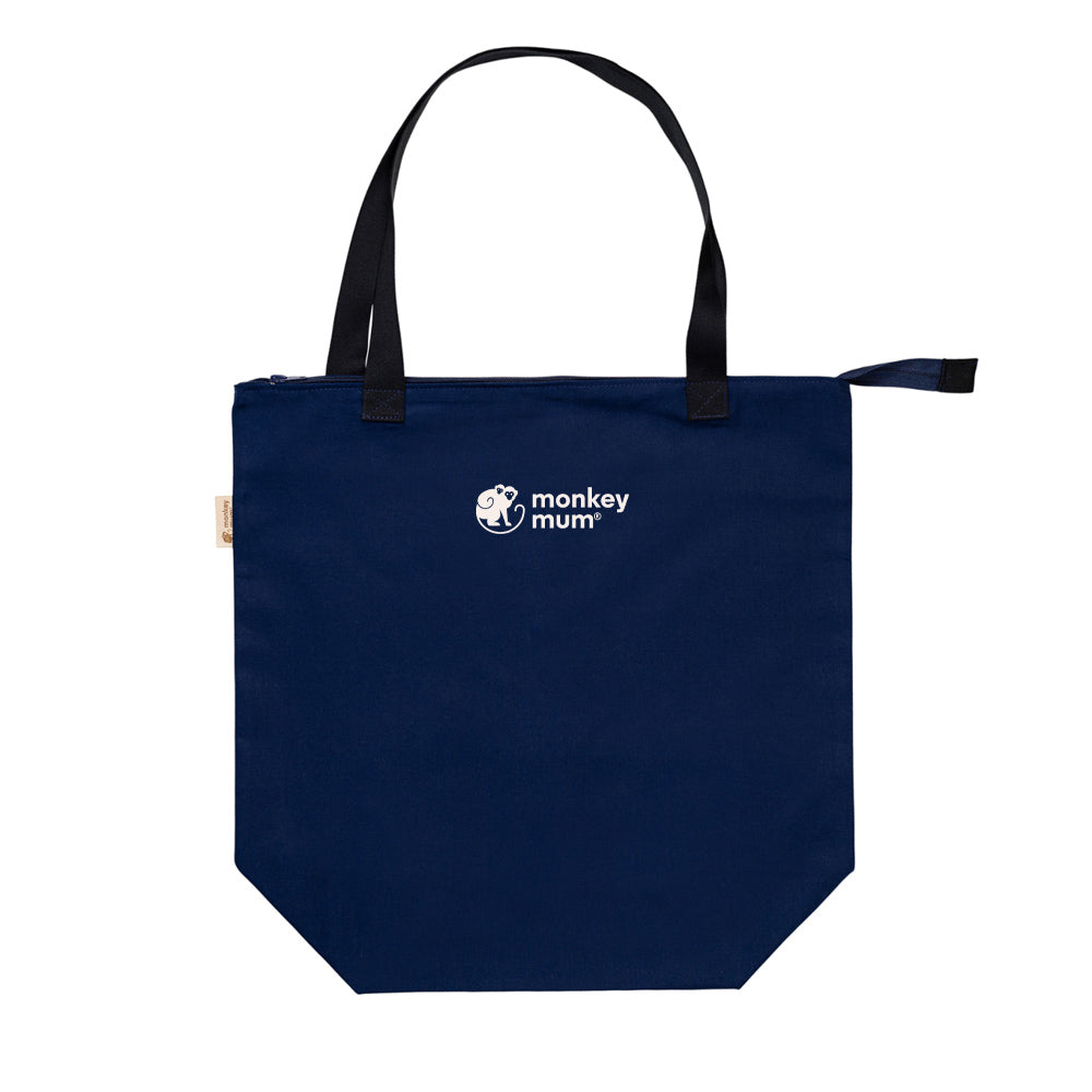 Monkey Mum® Piccola borsa in stoffa per accessori Carrie - Blu navy