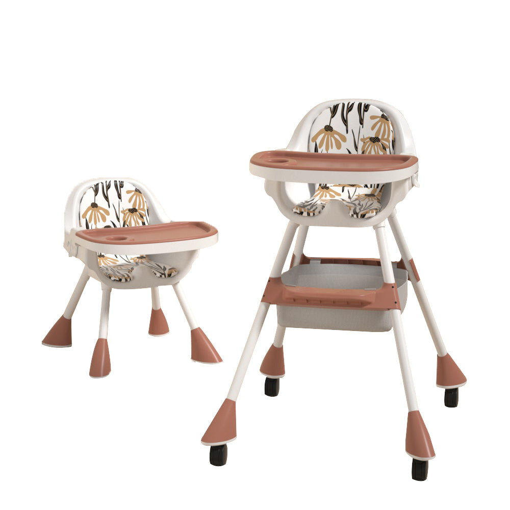 Seggiolone per bambini 2in1 Simple - Coffee Red - aperto