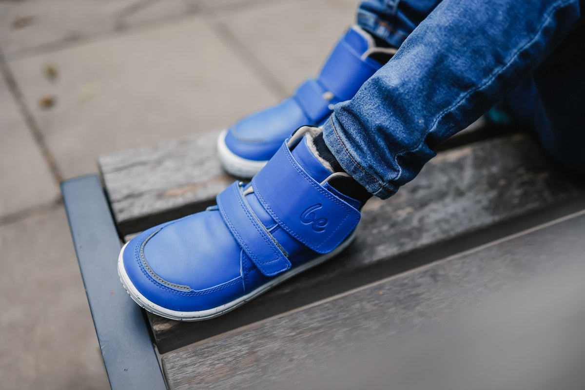 Be Lenka Scarpe invernali per bambini a piedi nudi Panda 2.0 - Blu e bianco