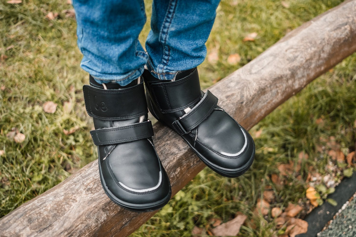 Be Lenka Scarpe invernali per bambini a piedi nudi Panda 2.0 - Tutto nero