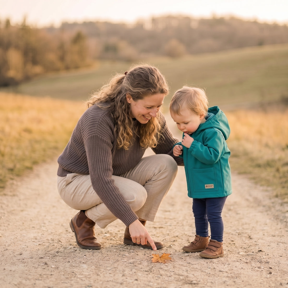 Giacca softshell per bambini con membrana Monkey Mum® - Allegra lucertola