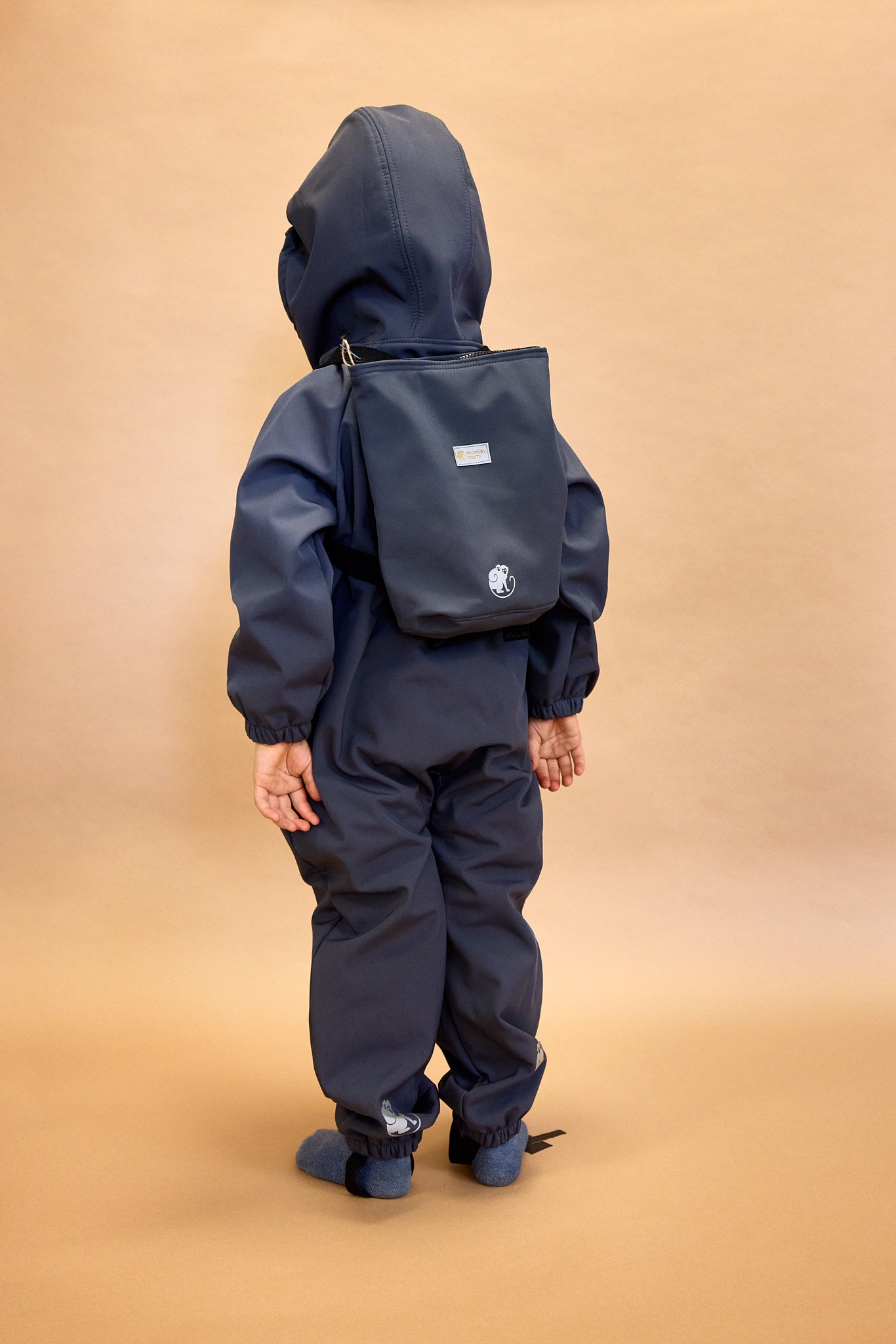 Zainetto softshell per bambini Monkey Mum® - Lampone succoso