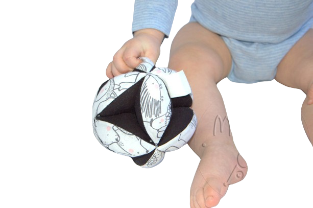 MyMoo Palla sensoriale Montessori - Animali di bosco/nero