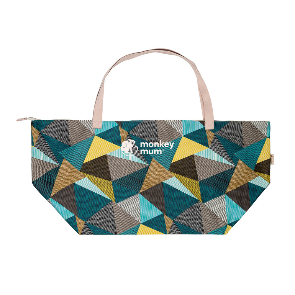 Monkey Mum® Borsa in stoffa da viaggio per accessori Carrie - Fascino geometrico