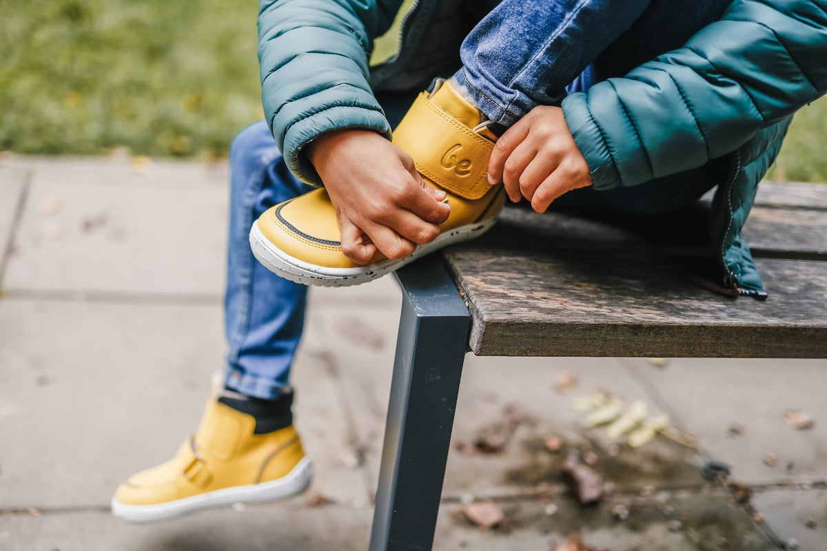 Be Lenka Scarpe invernali per bambini a piedi nudi Panda 2.0 - Giallo formaggio