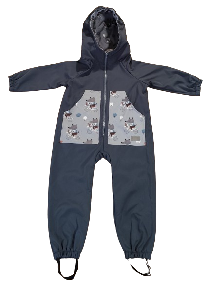 Monkey Mum® Tuta softshell con membrana – Gita misteriosa - tag. 98/104, 110/116